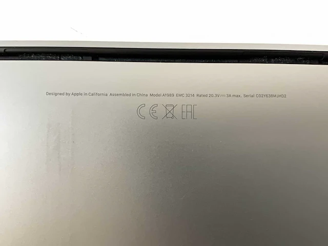 Apple macbook pro 13.3”, core(tm) i7 8th gen, 16 gb ram, 500 gb nvme laptop - afbeelding 7 van  7