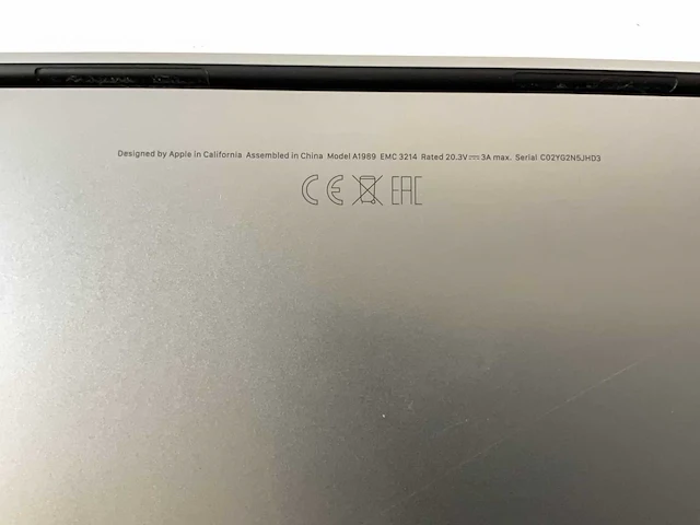 Apple macbook pro 13.3”, core(tm) i7 8th gen, 8 gb ram, 500 gb nvme laptop - afbeelding 7 van  7