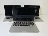Apple macbook pro 13.3”, dualcore i5, 8 gb ram, 128 gb ssd laptops (3x)