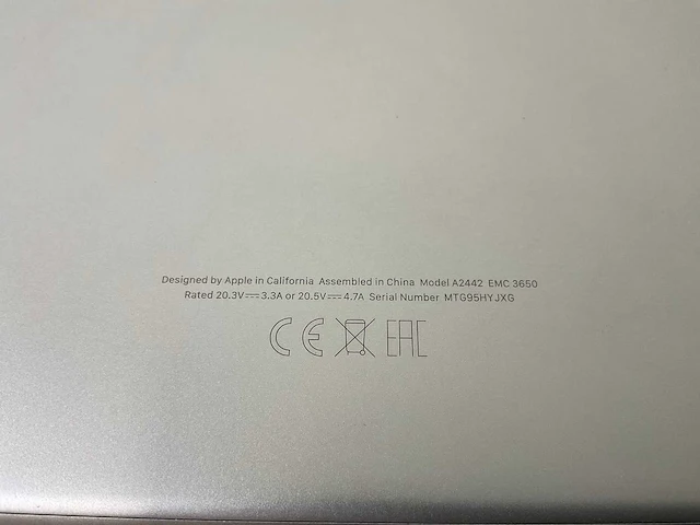 Apple macbook pro 14”, apple m1 pro, 16 gb ram, 512 gb nvme laptop - afbeelding 7 van  7