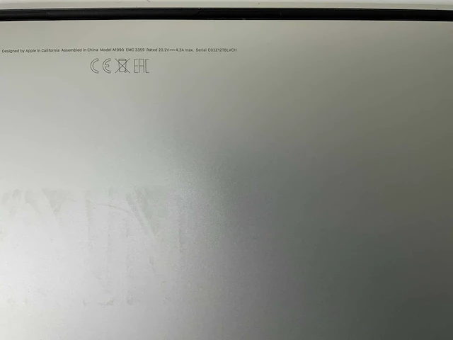 Apple macbook pro 15.4”, core(tm) i7 9th gen, 16 gb ram, 251 gb nvme, amd radeon pro 555x 4 gb laptop - afbeelding 7 van  7