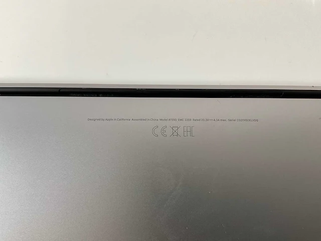 Apple macbook pro 15,4”, core(tm) i7 9th gen, 16 gb ram, 500 gb nvme, amd radeon pro 560x 4 gb laptop - afbeelding 7 van  7
