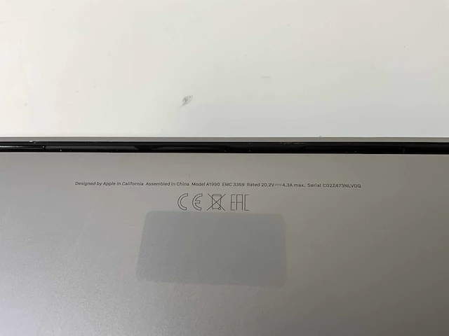 Apple macbook pro 15.4”, core(tm) i7 9th gen, 32 gb ram, 251 gb nvme, amd radeon pro 555x 4 gb laptop - afbeelding 7 van  7