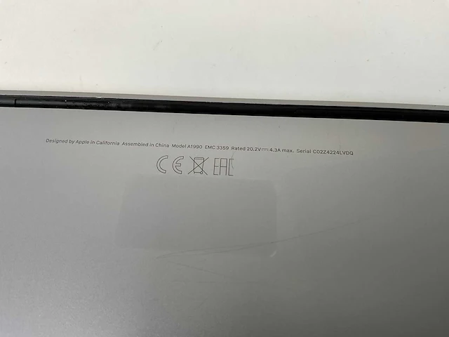 Apple macbook pro 15.4”, core(tm) i7 9th gen, 32 gb ram, 251 gb nvme, amd radeon pro 555x 4 gb laptop - afbeelding 7 van  7