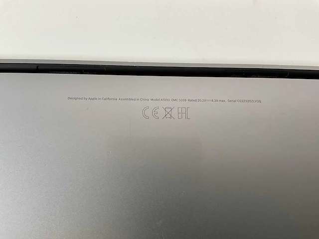 Apple macbook pro 15,4”, core(tm) i7 9th gen, 32 gb ram, 256 gb nvme laptop - afbeelding 7 van  7
