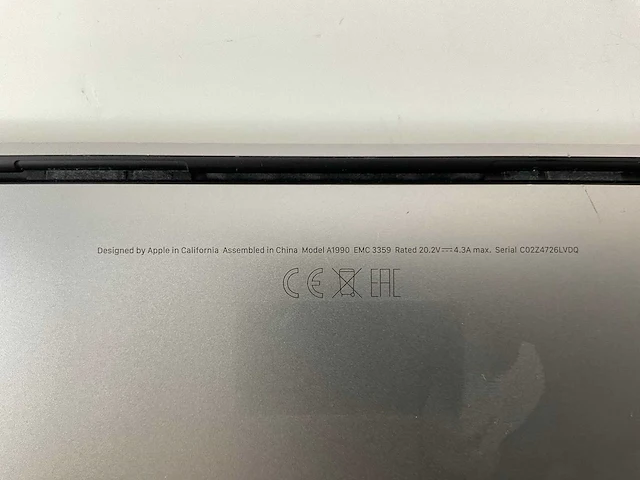 Apple macbook pro 15,4”, core(tm) i7 9th gen, 32 gb ram, 256 gb ssd, amd radeon rx 5500 4 gb laptop - afbeelding 7 van  7