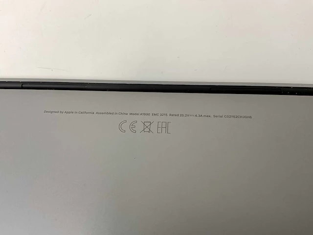 Apple macbook pro 15.4”, core(tm) i9 8th gen, 16 gb ram, 1 tb nvme, amd radeon rx pro 560x 4 gb laptop - afbeelding 7 van  7