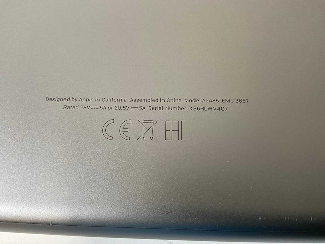 Apple macbook pro 16”, apple m1 po, 32 gb ram, 500 gb nvme laptop - afbeelding 7 van  7