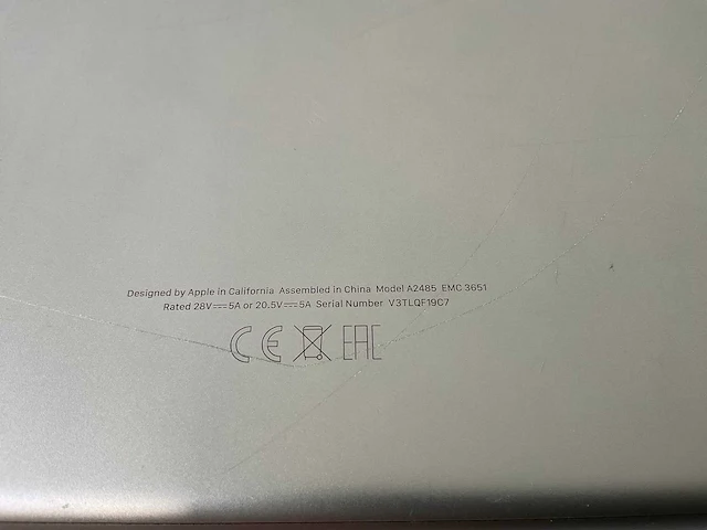 Apple macbook pro 16”, apple m1 pro, 16 gb ram, 500 gb nvme laptop - afbeelding 7 van  7