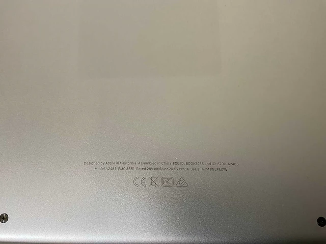 Apple macbook pro 16”, apple m1 pro, 16 gb ram, 512 gb ssd laptop - afbeelding 7 van  7