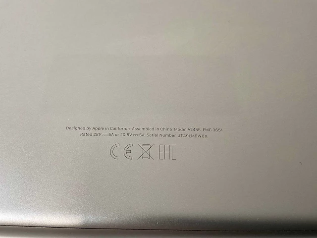 Apple macbook pro 16”, apple m1 pro, 32 gb ram, 500 gb nvme laptop - afbeelding 7 van  7