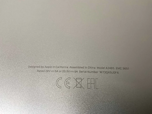 Apple macbook pro 16”, apple m1 pro, 32 gb ram, 512 gb ssd laptop - afbeelding 7 van  7