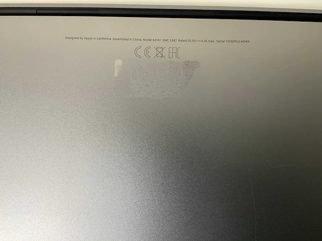 Apple macbook pro 16”, core(tm) i7 9th gen, 16 gb ram, 500 gb nvme, amd radeon pro 5500m 4 gb laptop - afbeelding 7 van  7