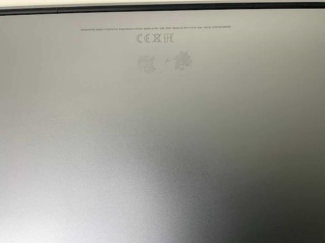 Apple macbook pro 16”, core(tm) i7 9th gen, 16 gb ram, 500 gb nvme, amd radeon pro 5500m 4 gb laptop - afbeelding 7 van  7
