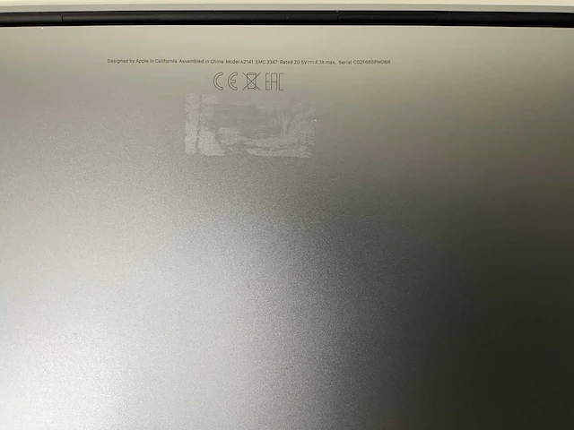Apple macbook pro 16”, core(tm) i7 9th gen, 16 gb ram, 500 gb nvme, amd radeon pro 5500m 4 gb laptop - afbeelding 7 van  7