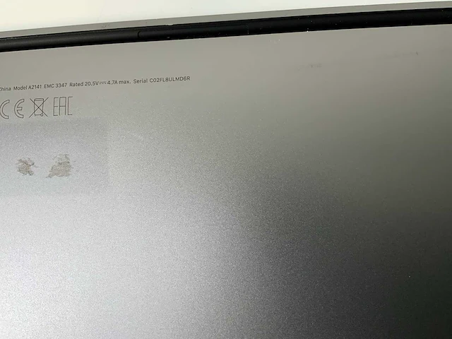 Apple macbook pro 16”, core(tm) i7 9th gen, 16 gb ram, 500 gb nvme, amd radeon pro 5500m 4 gb laptop - afbeelding 7 van  7