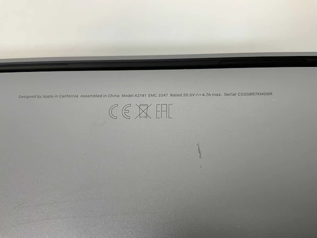 Apple macbook pro 16”, core(tm) i7 9th gen, 16 gb ram, 500 gb nvme, amd radeon rx pro 5500m 4gb laptop - afbeelding 7 van  7