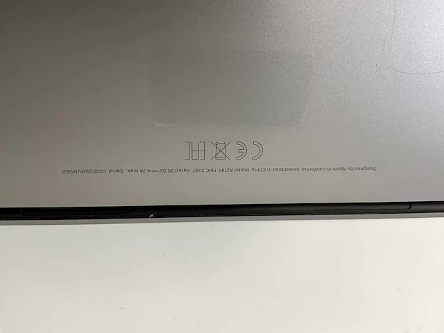 Apple macbook pro 16”, core(tm) i7 9th gen, 16 gb ram, 512 gb nvme, amd radeon pro 5300m 4 gb laptop - afbeelding 7 van  7