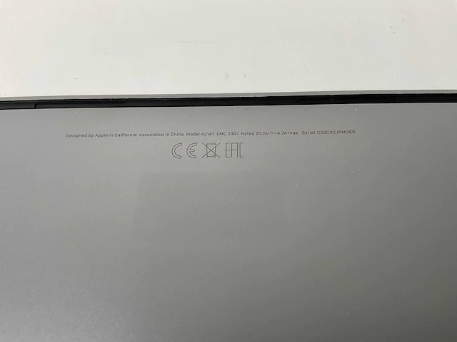 Apple macbook pro 16”, core(tm) i7 9th gen, 16 gb ram, 512 gb nvme, amd radeon pro 5300m 4 gb laptop - afbeelding 7 van  7