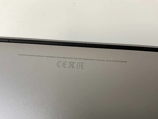 Apple macbook pro 16”, core(tm) i7 9th gen, 32 gb ram, 1 tb nvme, amd radeon pro 5500m 4 gb laptop - afbeelding 7 van  7