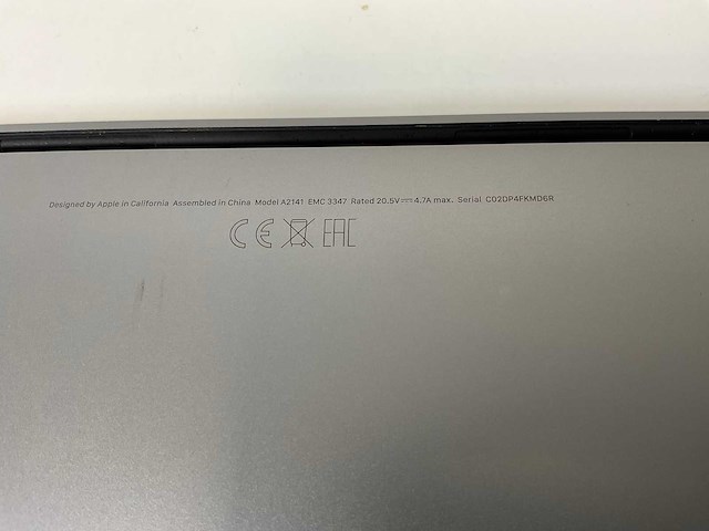 Apple macbook pro 16”, core(tm) i7 9th gen, 32 gb ram, 1 tb nvme, amd radeon pro 5500m 4 gb laptop - afbeelding 7 van  9