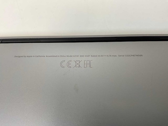 Apple macbook pro 16”, core(tm) i7 9th gen, 32 gb ram, 1 tb nvme, amd radeon rx pro 5500m 4 gb laptop - afbeelding 7 van  7