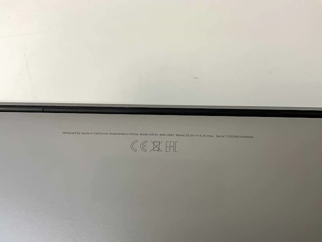 Apple macbook pro 16”, core(tm) i7 9th gen, 32 gb ram, 500 gb nvme, amd radeon pro 5500m 4 gb laptop - afbeelding 7 van  7