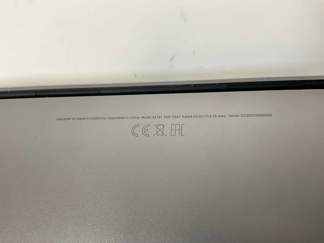 Apple macbook pro 16”, core(tm) i7 9th gen, 32 gb ram, 500 gb nvme, amd radeon rx pro 5500m 4 gb laptop - afbeelding 7 van  7