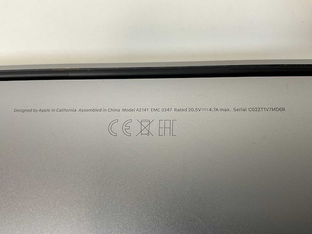 Apple macbook pro 16”, core(tm) i7 9th gen, 32 gb ram, 500 gb nvme, amd radeon rx pro 5500m 4 gb laptop - afbeelding 7 van  7