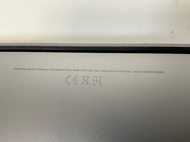 Apple macbook pro 16”, core(tm) i7 9th gen, 32 gb ram, 500 gb nvme, amd radeon rx pro 5500m 4 gb laptop - afbeelding 7 van  7