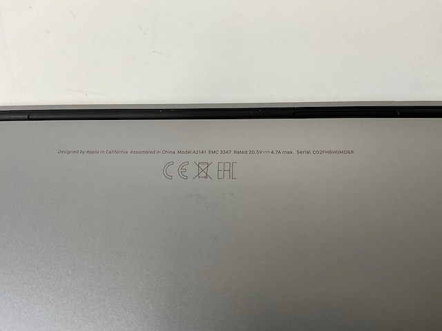 Apple macbook pro 16”, core(tm) i7 9th gen, 32 gb ram, 512 gb nvme, amd radeon pro 5300m 4 gb laptop - afbeelding 7 van  7