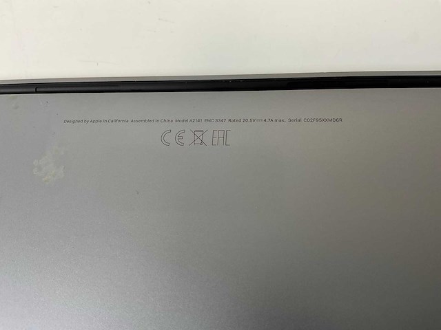 Apple macbook pro 16”, core(tm) i7 9th gen, 32 gb ram, 512 gb nvme, amd radeon pro 5300m 4 gb laptop - afbeelding 7 van  7