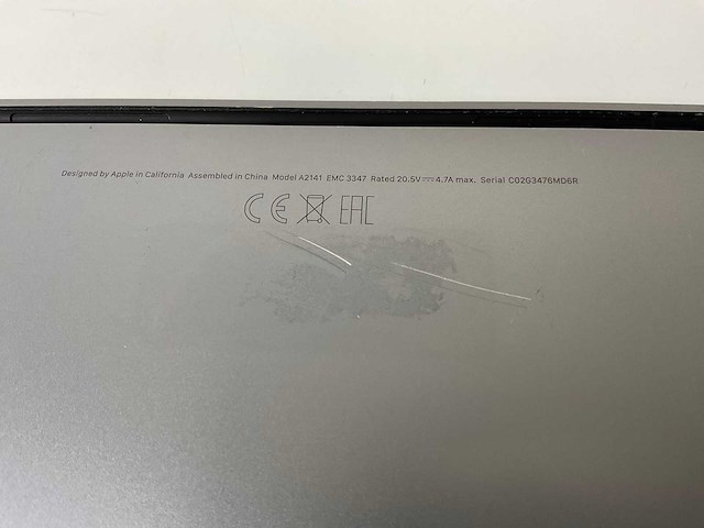 Apple macbook pro 16”, core(tm) i7 9th gen, 32 gb ram, 512 gb nvme, amd radeon pro 5300m 4 gb laptop - afbeelding 7 van  7