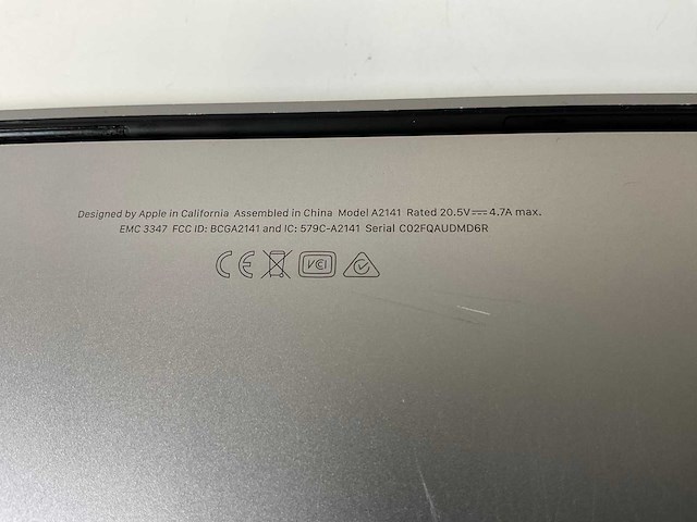 Apple macbook pro 16”, core(tm) i7 9th gen, 32 gb ram, 512 gb nvme, amd radeon pro 5300m 4 gb laptop - afbeelding 7 van  8