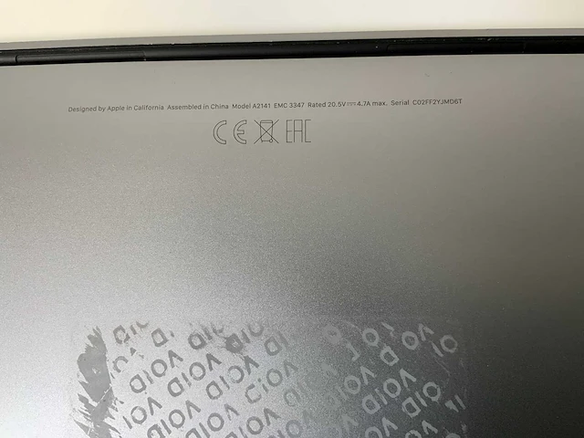 Apple macbook pro 16”, core(tm) i9 9th gen, 16 gb ram, 1 tb nvme, amd radeon pro 5500m 4 gb laptop - afbeelding 7 van  7