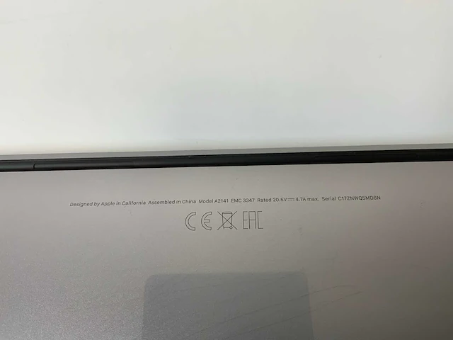 Apple macbook pro 16”, core(tm) i9 9th gen, 16 gb ram, 1 tb nvme, amd radeon pro 5500m 4 gb laptop - afbeelding 7 van  7