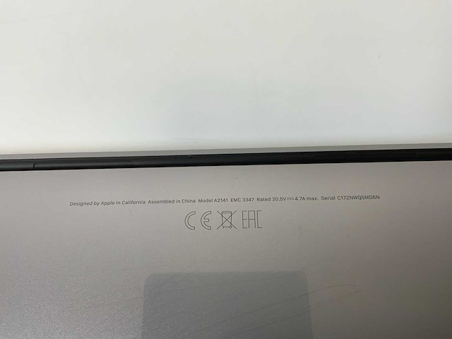 Apple macbook pro 16”, core(tm) i9 9th gen, 16 gb ram, 1 tb nvme, amd radeon pro 5500m 4 gb laptop - afbeelding 7 van  7