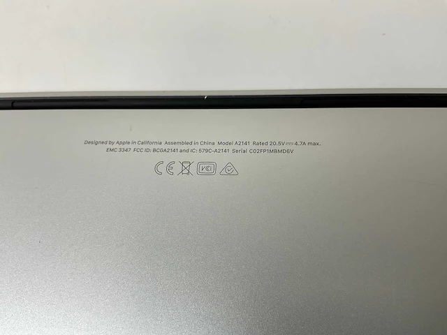 Apple macbook pro 16”, hexacore i7, 32 gb ram, 512 gb ssd, amd radeon pro 5300m 4 gb laptop - afbeelding 7 van  7