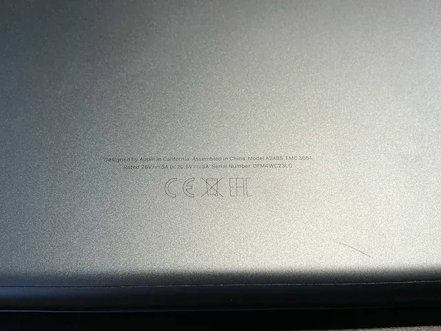 Apple macbook pro 16 inch (a2485) laptop - afbeelding 7 van  7