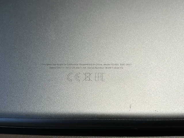 Apple macbook pro 16 inch (a2485) laptop - afbeelding 7 van  7