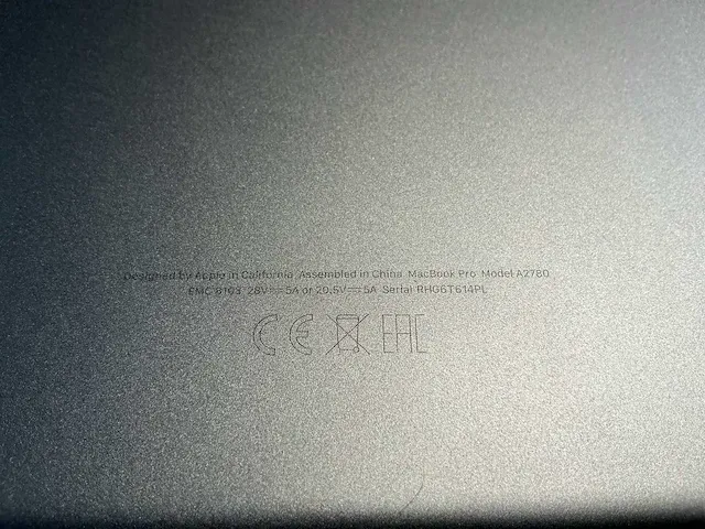 Apple macbook pro 16 inch (a2780) laptop - afbeelding 7 van  7
