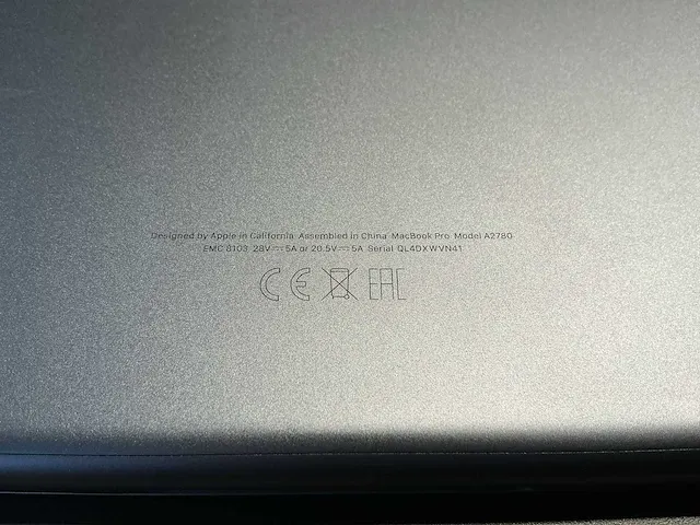 Apple macbook pro 16 inch (a2780) laptop - afbeelding 7 van  7