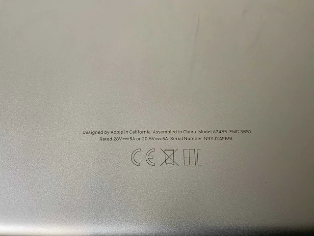 Apple macbook pro 16”, m1 pro, 16 gb ram, 500 gb ssd laptop - afbeelding 7 van  7