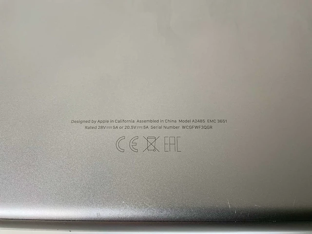 Apple macbook pro 16”, m1 pro, 16 gb ram, 500 gb ssd laptop - afbeelding 7 van  7