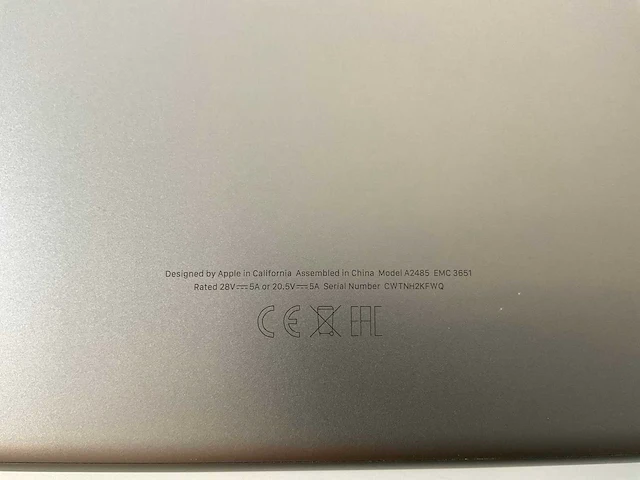 Apple macbook pro 16”, m1 pro, 16 gb ram, 512 gb nvme laptop - afbeelding 7 van  7