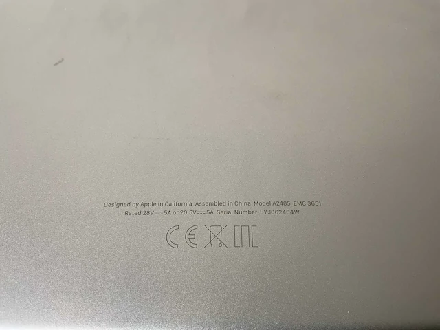 Apple macbook pro 16”, m1 pro, 32 gb ram, 500 gb ssd laptop - afbeelding 7 van  7