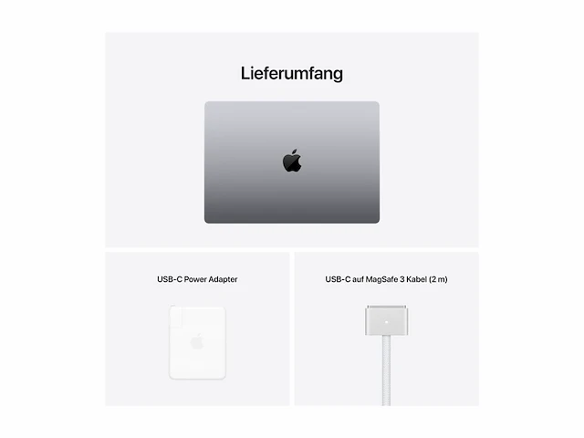 Apple macbook pro 16apple m1 pro 10-core16-core gpu32 gb1tb space grey qwertz - afbeelding 4 van  6
