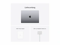 Apple macbook pro 16apple m1 pro 10-core16-core gpu32 gb1tb space grey qwertz - afbeelding 4 van  6