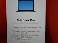 Apple macbook pro 3,1 ghz quad-core intel core i5. videokaart intel iris plus graphics 650 1536 mb. 8 gb r... - afbeelding 3 van  6