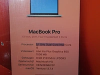 Apple macbook pro 3,1 ghz quad-core intel core i5. videokaart intel iris plus graphics 650 1536 mb. 8 gb r... - afbeelding 3 van  7